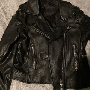 Blank NYC Black Leather Biker Jacket